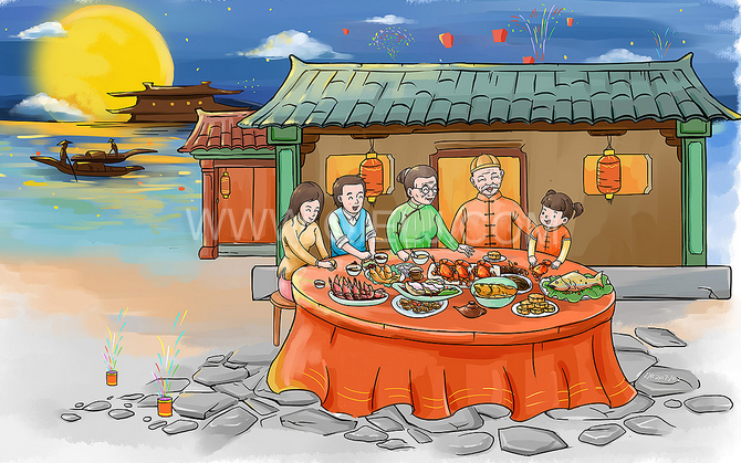 賞中秋圓月享美好時(shí)光，企鵝糧油機(jī)械祝您中秋團(tuán)圓快樂(圖2)